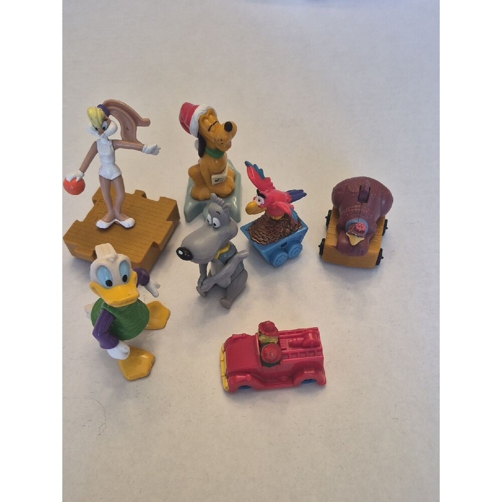 Vintage 90s Mixed Childhood Toy Figures Lot Thomas Tank Littlefoot Disney
